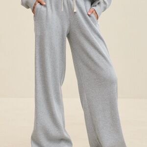 Aerie essential waffle trouser NWT